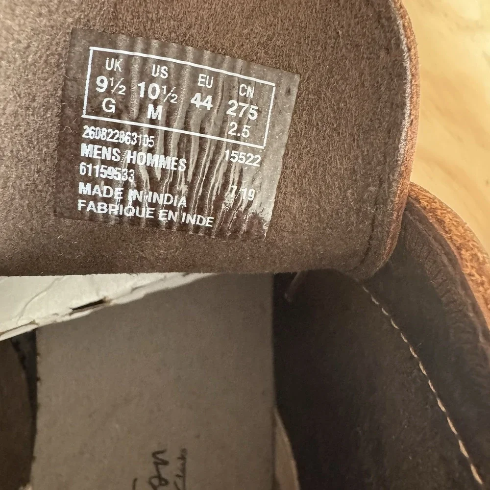 Clark's Men's Size 10.5 Bushacre 2 Chukka‎ Brown Lace Up Boot